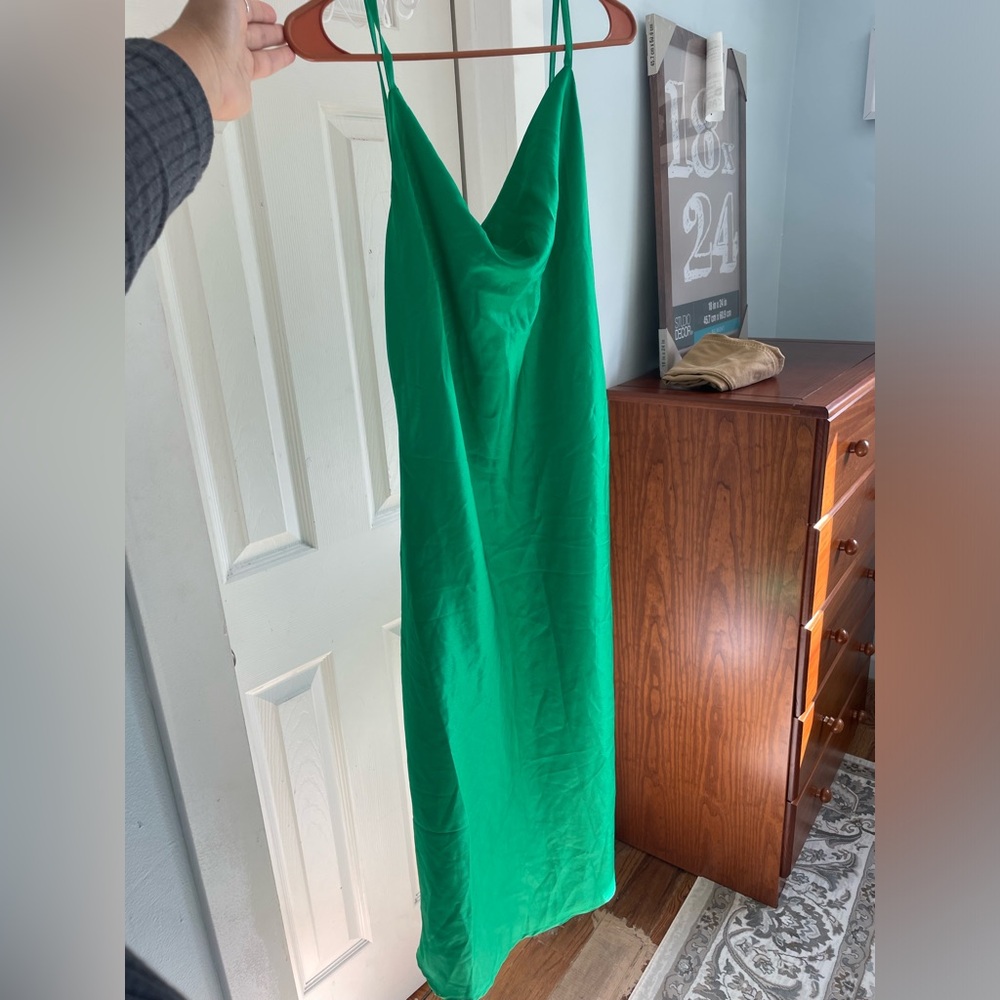 Simple green dress